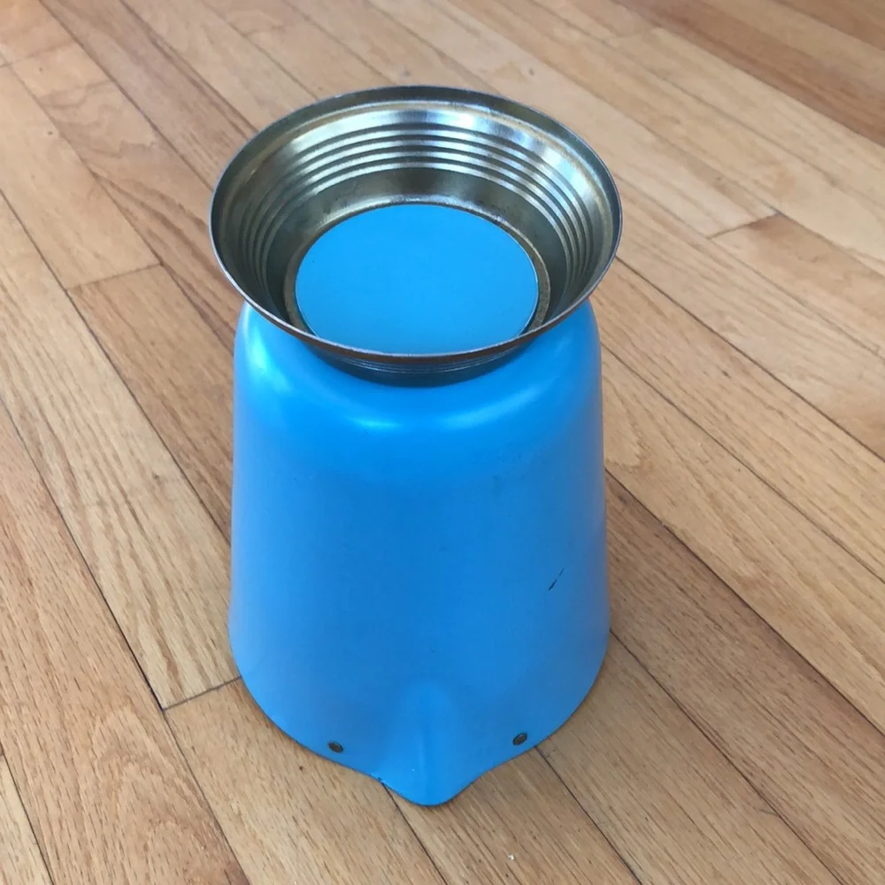 Vintage Mid-Century Modern Aluminum and Brass Pitcher